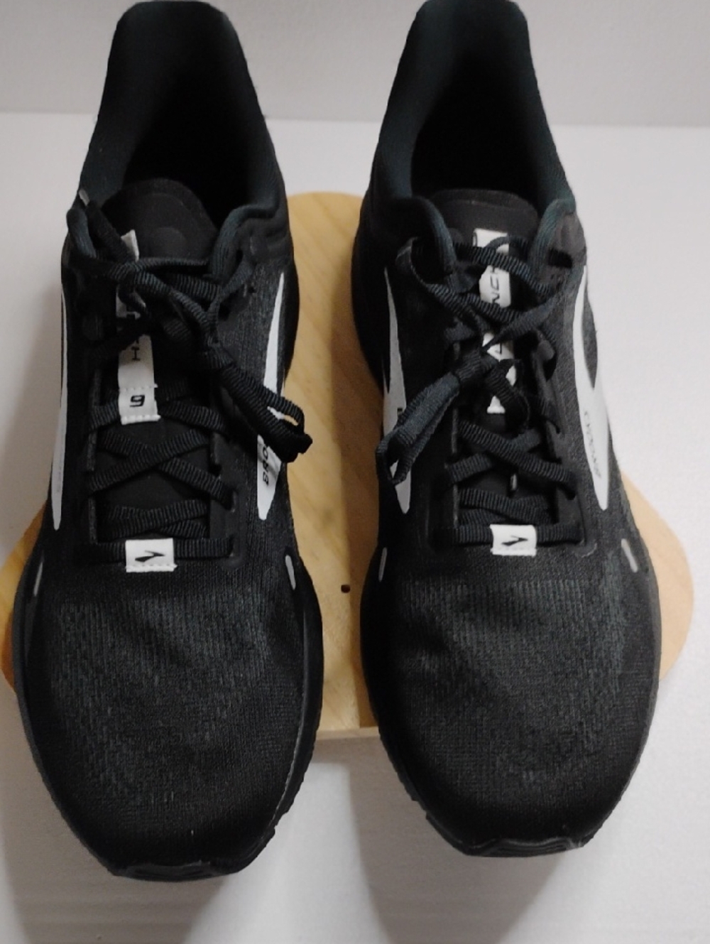 Black Athletic Sneakers with White Accents